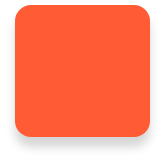 Red Round-Edged Square Accent Image