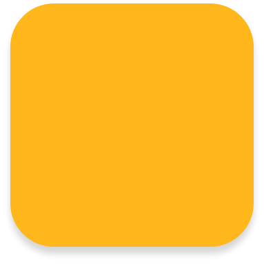 Yellow Round-Edged Square Accent Image