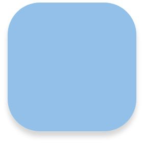 Blue Rounded Square Accent Image