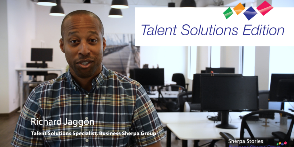 Video Overlay Image for Sherpa Stories: Talent Solutions Edition with Richard Jaggon