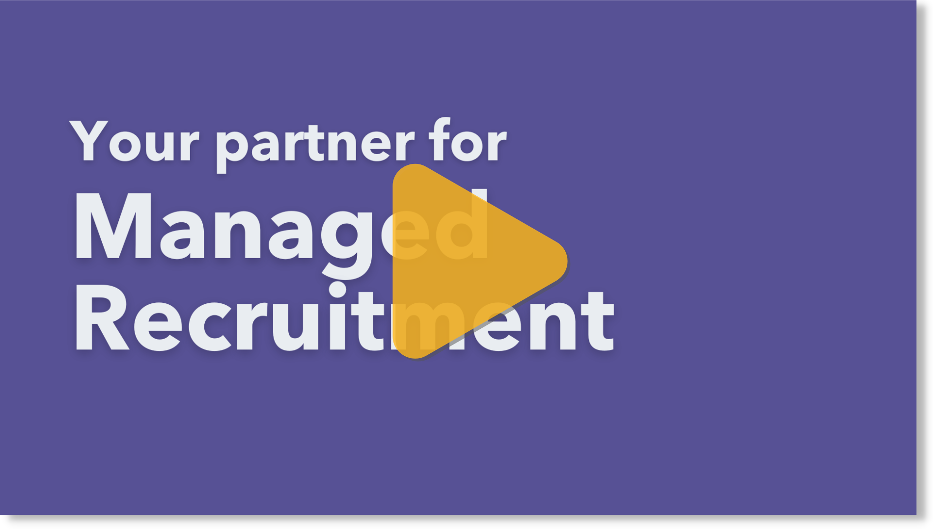 Video Overlay Image for Managed Recruitment